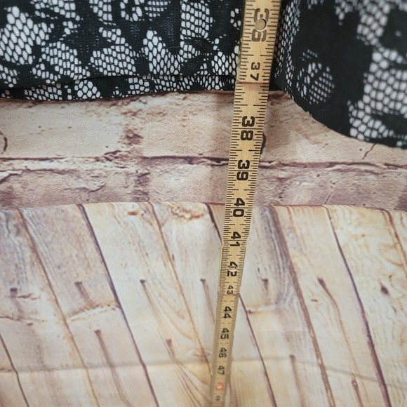 Chaps‎ Ralph Lauren Womans Dress Size 14 Black Lace Side Zipper Cocktail Party - Picture 6 of 11